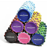 Foamroller - te gebruiken voor zelfmassage en spier- en bindweefseltraining - 33 x 14,5 cm - (Zwart-Rood)