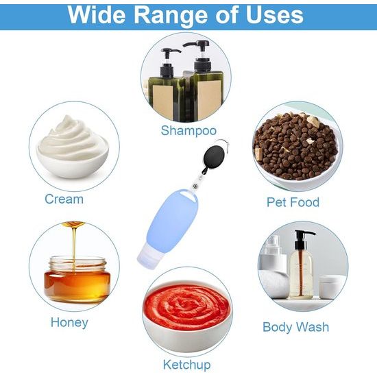 Set van 2 voedselbuizen voor het vullen van honden 90 ml hervulbare buizen voor honden met rekbare clips, natvoer siliconen reisflessen herbruikbare voedselbuis hond voor huisdieren buiten