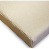 Zitkussen van katoen (natuur) met linten (bijzonder geschikt voor rotanstoelen)