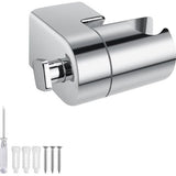 Douchekophouder zilver, 217g volledig metalen zinklegering, heavy duty douchehouder, verbeterde douchekophouder voor douchekoppen - 360° draaibaar, handdouchehouder, met bevestigingsaccessoires