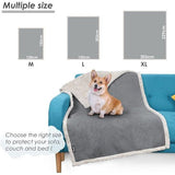 waterdichte deken, sprei bedbank gooi knuffeldeken beschermhoes bankbeschermer waterafstotende deken gooi fleece sherpa deken voor slaapbank 203 x 152 cm