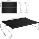 Draagbare klaptafel met aluminium tafelblad, inklapbaar, met draagtas, voor outdoor, picknick, vissen, strand