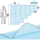 Microvezel handdoek, voor sauna, fitness en sport - strandhanddoek, sporthanddoek - 140x70cm - Turqoise