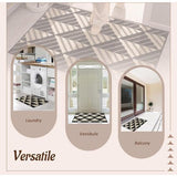 Deurmat voor binnen, antislip, voor de entree, vuilafstotend, duurzame deurmat voor de vooringang, wasbaar voor buiten, welkomstmat, zwart, 50 x 80 cm