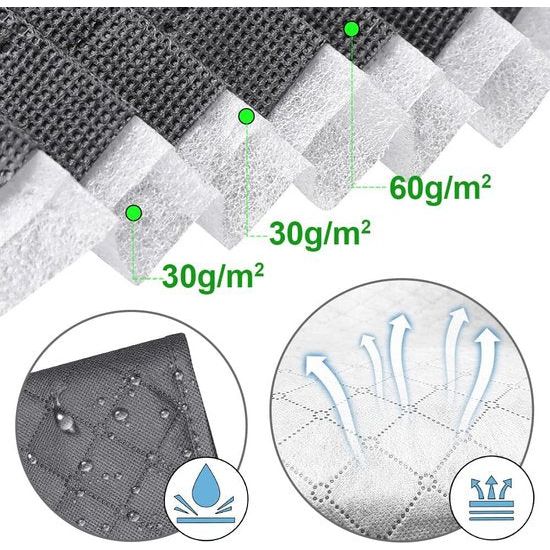 Grote vacuüm opbergtas met pomp, 4 vacuümzakken, 4 stuks opbergtas met handvat en ritssluiting, voor kleding, dekbedden, beddengoed