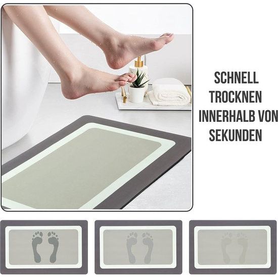 70 cm x 43 cm badmatten antislip badmat machinewasbaar antislip badtapijt zacht badkamertapijt rubber badmat donkergrijs herbruikbaar