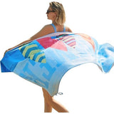 Strandhanddoek, groot, microvezelhanddoek 180 x 90 cm, zandafstotend, sneldrogend microvezelstrandhanddoek, groot, voor strand/zwembad/strandstoelen (zomerskateboard)