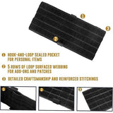 Zonneklep, Multifunctionele Nylon Organizer voor de Auto, Opbergtas met Molle strap voor tickets, creditcards, rijbewijs, herbruikbare verpakking (zwart)