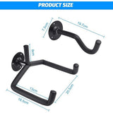 Pack of 2 Guitar Holder Wall Mount Angled Guitar Hanger Wall Guitar Holder Wall for Acoustic Guitar, Classical Guitar, Electric Guitar, Bass, Ukulele