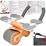 Fitness Ab Roller, buikspiertrainer, automatische rebound buikwiel, buiktrainer, buiktrainer, fitnessapparatuur voor thuis, krachttraining thuis