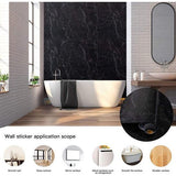 Tegelstickers, decoratieve folie, 500 x 60 cm, PVC tegelstickers, tegelfolie, zelfklevend behang, plakfolie, wandtegelstickers voor keuken, kast, meubels en tafel