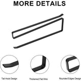 Keukenrolhouder zonder boren, 2 stuks papierrolhouders, keuken, zonder boren, keukenrolhouder, onderkast, papieren handdoekrolhouder, servetten, dispenser, kast voor keuken en badkamer (zwart)