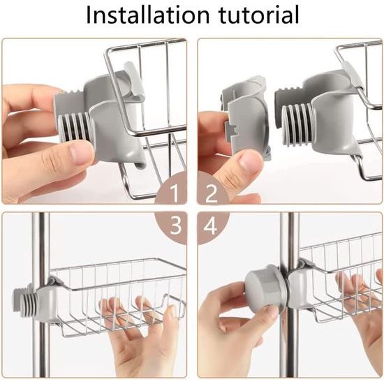 Doucheplank zonder boren, roestvrij staal, voor douchestang, 2 stuks zeephouders, douchegelhouder, doucheplank voor shampoohouder, opbergrek voor badkamer, keuken, douchemanden, organizer