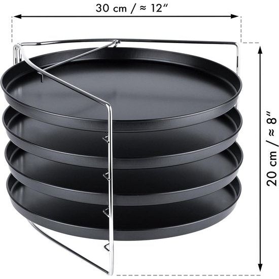 pizzaplaten, diverse sets en ovens, praktisch en veelzijdig frame,