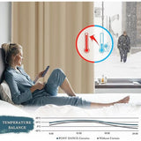 net curtain for kitchen, opaque blackout curtains with eyelets, short, 114 x 132 cm (H x W), Biscotti beige, pack of 2