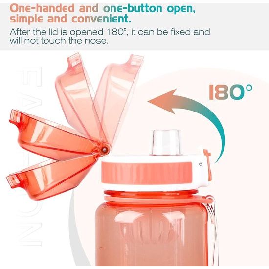 drinkfles 1l sportwaterfles, BPA-vrije drinkfles, 100% lekvrije sportdrinkfles, robuuste en duurzame waterfles voor fitness, buitensport