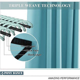 Gordijn Gordijnen Gewone geïsoleerde verduisteringsGordijn Gordijnenen, 46 x 54 inch, 2 tabletten, Lichtblauw