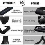 2 stuks handgrepen voor weerstandsbanden, eenhandsgreep, kabeltrekgreep, siliconen handgrepen met karabijnhaak, ideaal voor workout amen, kabel of krachttoren, fitnessbanden, expanderbanden