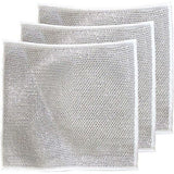Multifunctionele stalen reinigingsdoek, draadvaatdoek, draadafwasdoek, stalen doek, afwasdoek voor nat en droog reinigen van hardnekkige vlekken van borden, potten, bakplaten, grills, fornuizen, ovens en meer