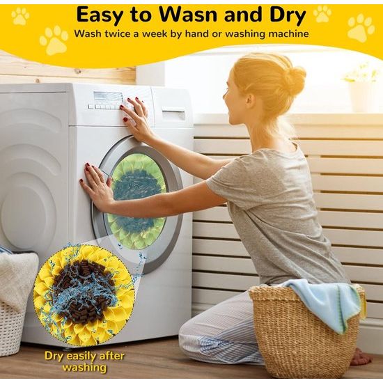 Snuffelkleed voor honden en katten, interactieve snuffelmat, geurtraining, intelligentiespeeltje ter bevordering van natuurlijk foerageren