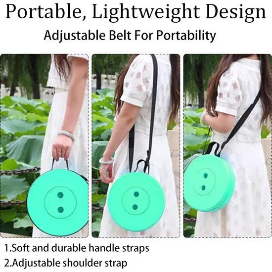 Folding Stool, Height Adjustable, Foldable Stool for Camping, BBQ, Kitchen, Tool Room, Children, Load 200 kg