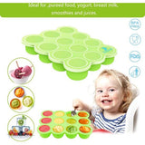 Silicone Baby Food Storage Box, bevriezen siliconen Baby pap met Siliconen Deksel, Container, Vriezer, Lade, herbruikbare, groenten, fruit, purees, sauzen en ijsblokjes