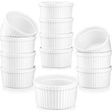 serie ramekin.Dish, 12 4-delig set, Mini vormpjes pasteivormen cakevorm – 9 cm Ø porselein muffin Cupcake Back vormpjes pasteien vorm