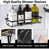 Doucheplank zone, set van 3 losse doucheplanken, wit, met 6 haken en zeepbakje, verbonden doucheplank, bad room en double room, Keuken