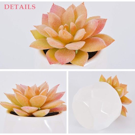 Kunstmatige vetplanten, 3 stuks, kunstplanten met pot, kleine kunstplant, voor tafel, huis, balkon, kantoor, decoratie. Kunstmatige vetplanten, 3 stuks, kunstplanten met pot, kleine kunstplant, geschikt voor tafel, huis, balkon, kantoor, decoratie.