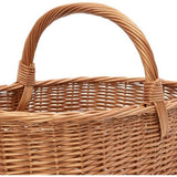 Design Marktmand (grootte en vorm naar keuze), boodschappenmand, mand om te winkelen/hengselmand gevlochten van wilgentenen