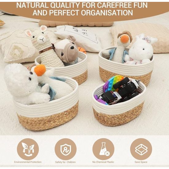 Opberger crèmewit Katoen