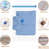 6 stuks vacuümzakken voor kleding, dekbedden, matrassen, vacuümzakken met handpomp, ruimtebesparende vacuümopbergzakken, kledingzak voor op reis, vacuümzakken, 100 x 80 cm, 80 x 60 cm, 60 x 40 cm