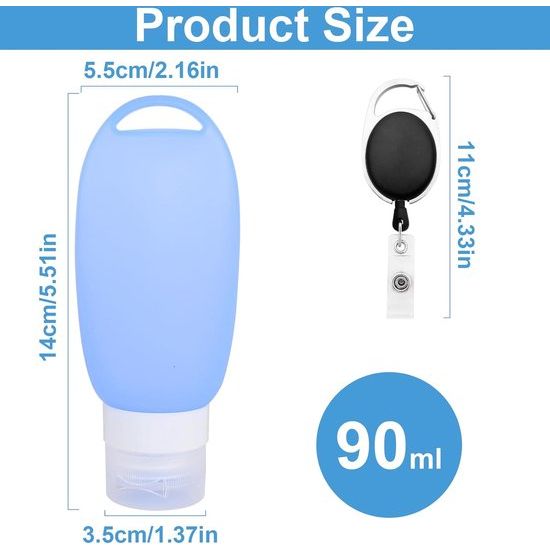 Set van 2 voedselbuizen voor het vullen van honden 90 ml hervulbare buizen voor honden met rekbare clips, natvoer siliconen reisflessen herbruikbare voedselbuis hond voor huisdieren buiten