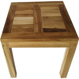 teakhouten tafel ca. 50x50x45 cm tuintafel massief hout eettafel