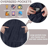 Beach Surf Poncho with Pocket, Water Absorbent Wetsuit, Changing Table Hoodie, Towel Poncho Bathrobe for Surfing, Swimming, Bathing for Adults, Men, Women, Sandproof