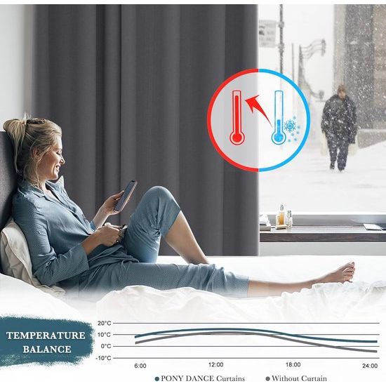 verduisterende gordijnen.