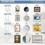 Ezel staander plaat standaard metaal - 2 stuks bordenstandaard - decoratieve bordenhouder - decoratieve plaat houder - ijzeren ezel voor borden | foto | boeken | afbeelding | fotolijst - zilver - 20,5