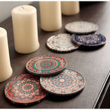 BOHORIA Premium design onderzetters, set van 6 decoratieve onderzetters voor glas, kopjes, vazen, kaarsen op uw hout, glas of steen eettafel Boho Edition, Marrakech