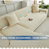Bankhoes, hoekbank, L-vorm, waterdicht, stretch, universele bankovertrek voor 1/2/3/4-zits, L-vorm, hoekbank vereist twee, 4-zits, beige