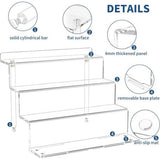 Acryl display verhogingsrek, helder displayrek voor popfiguren, organizer, cupcakestandaard, nagellakrek (1 groot stuk)