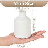 Mini Witte Bloemenvaas - Kleine Bud Vaasjes voor Gedroogde Kunstbloemen 3 stuks Leuke Scandinavische Vaasjes voor Woonkamer Minimalistisch Klein Vaasje voor Bruiloft Kerstmis Verjaardag Tafelstuk Decoratie