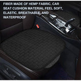Zitkussen auto 2 stuks universele stoelkussens voorstoelen auto stoelkussens zacht en ademend autostoelkussen antislip onderlegger voor autostoel bureaustoel zwart