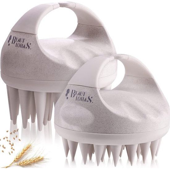 Hoofdhuidborstel, haarborstelborstel, hoofd-scrubborstel voor paarden, 2 stuks hobdborstels voor alle haartypes van vrouwen, heren