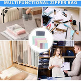 Zip zakken voor op reis, 5 maten, herbruikbare ritszakken, reistas, waterdicht, geurdicht, koffer-opbergtas, kledingtassen voor kleding, schoenen, ondergoed, cosmetica (40 stuks)