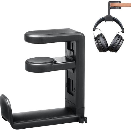 Koptelefoonstandaard Koptelefoonhouder met 360° draaibare en in hoogte verstelbare koptelefoonhouder Gaming-headsetstandaard met kabelklem voor alle Bluetooth-headset-koptelefoons Kinderen