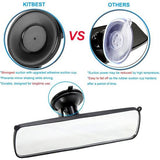 Achteruitkijkspiegel, rij-instructeur spiegel, auto-binnenspiegel met zuignap, universele auto-binnenspiegel voor auto, SUV, CRV, bestelwagen, vrachtwagen, 250x71mm