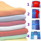 Vouwplank voor wasgoed, broeken, overhemden, ondergoed voor kinderen en volwassenen, vouwhulp, T-shirt, vouwen, vouwplank, vouwplank, overhemdenvouwer, wasvoucher (blauw + groen)