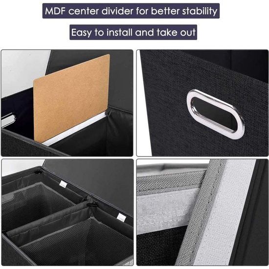 Wasmand met twee vakken, 150 liter