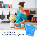 Pak van 4 waterjerrycans, 10L waterjerrycan, opvouwbare waterjerrycan, kamperen, opvouwbare waterjerrycan, watercontainer, waterzak, drinkwaterjerrycan, waterzak