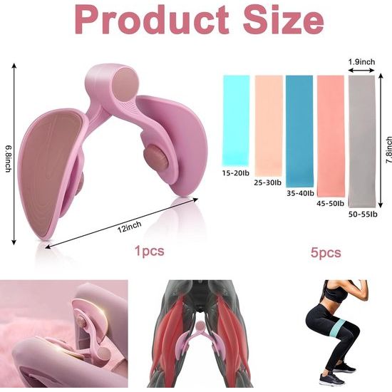 Binnendij-oefenmachine, fitnessapparatuur thuis dijtrainer bekkenbodemtrainer